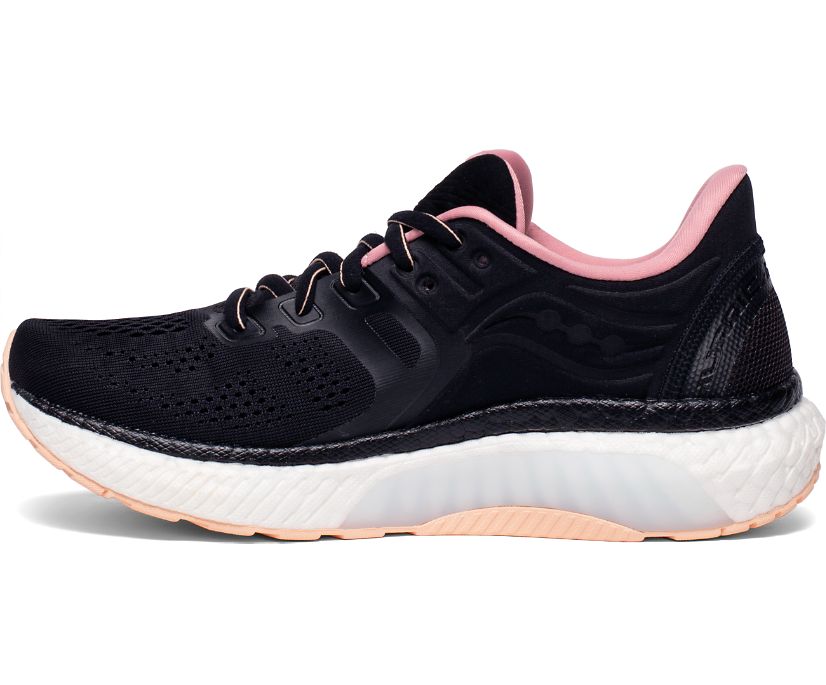 Saucony Hurricane 23 Women's Running Shoes Black / Rose | Canada 156MQZA